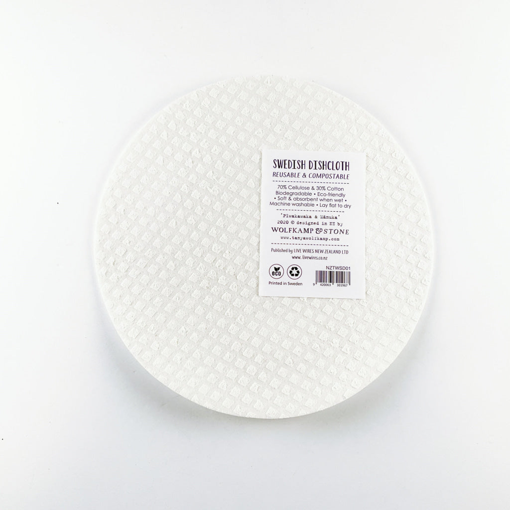 Wolfkamp & Stone - Swedish Dishcloth (Piwakawaka Manuka)