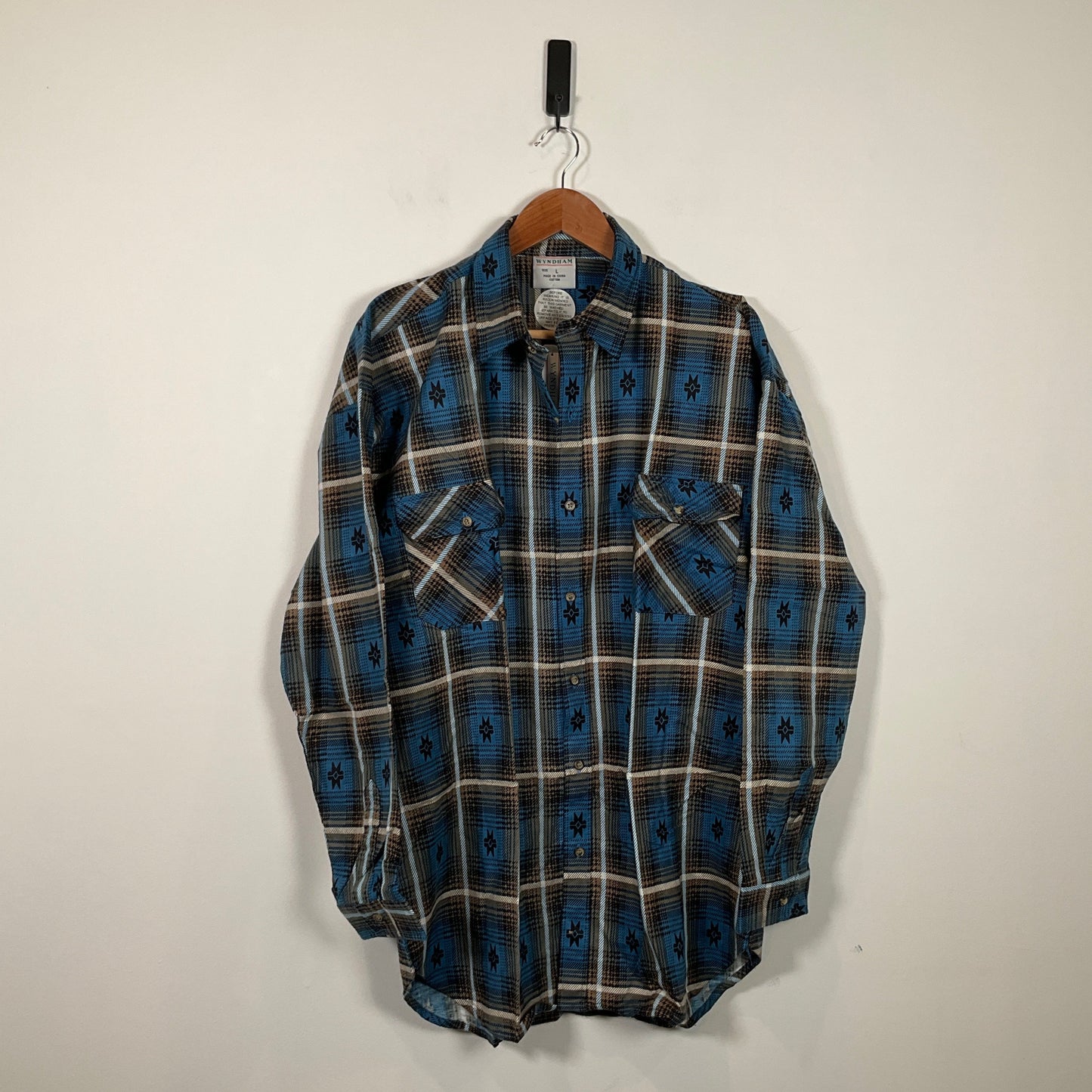 Wyndham - Blue Flannel Shirt