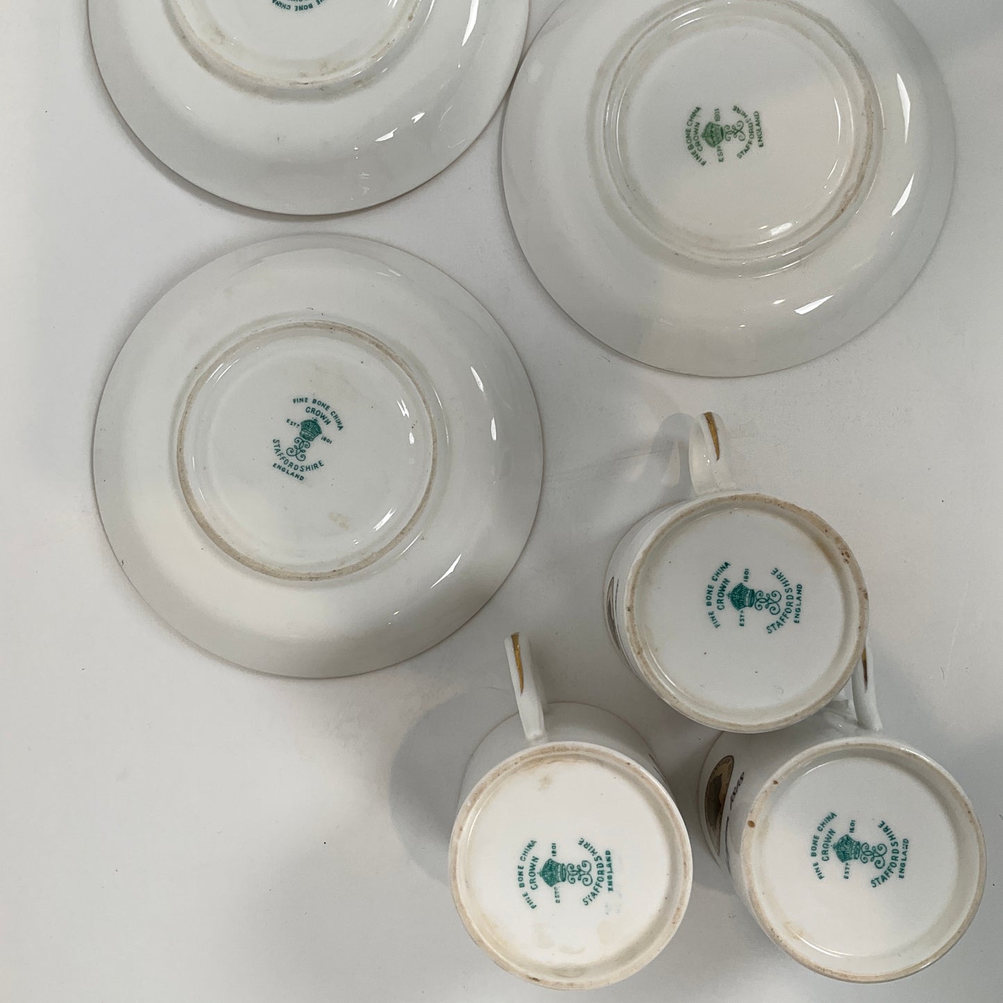 Crown Staffordshire - Cup and Saucer Set