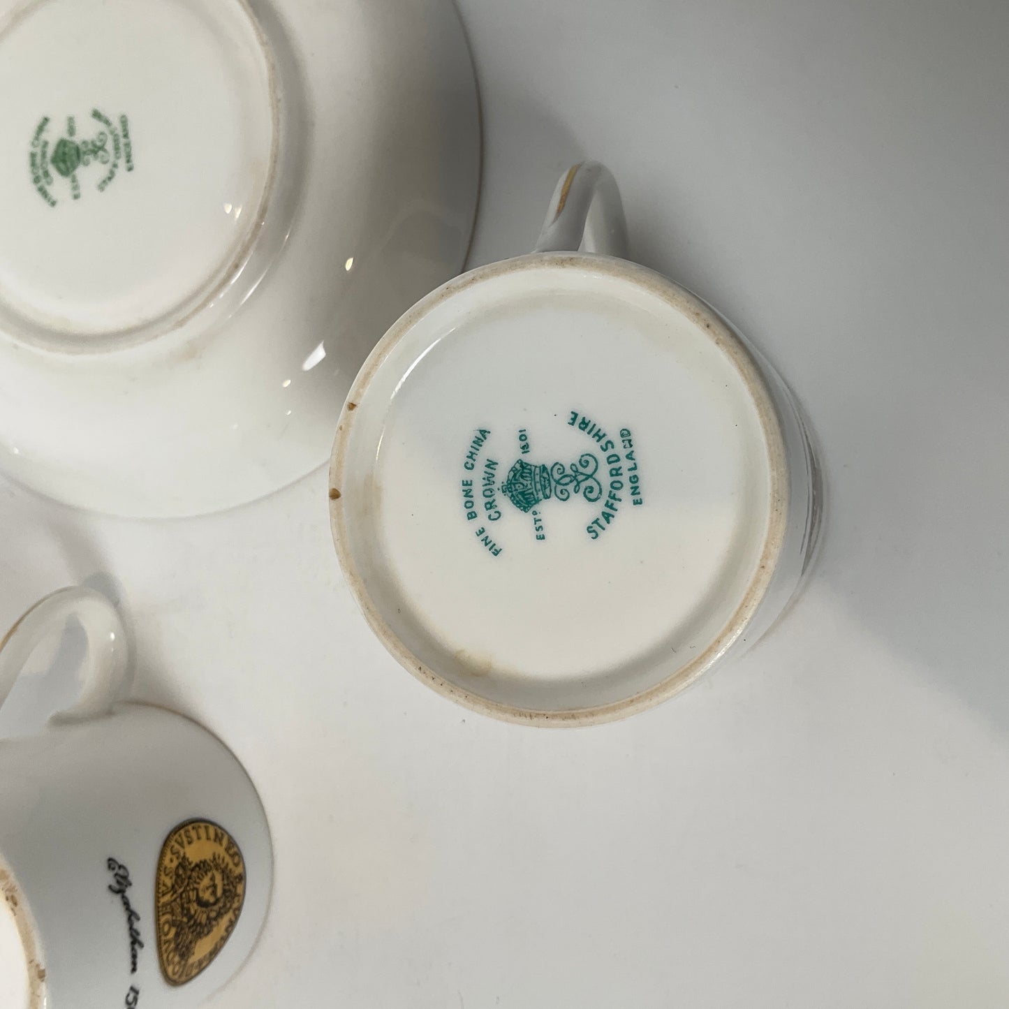 Crown Staffordshire - Cup and Saucer Set