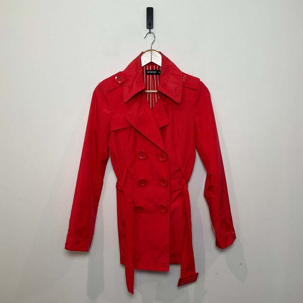 Emerge - Candy Stripes Red Coat - 10 - Coats & Jackets