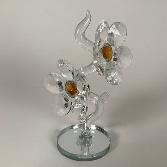Flower Glass Ornament Sculptures & Statues