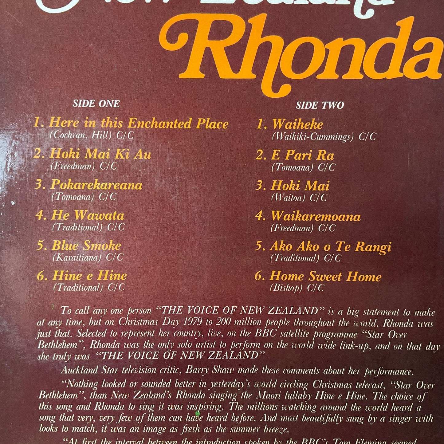 Rhonda - The Voice of New Zealand