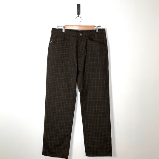 Quiksilver - Brown Plaid Trousers