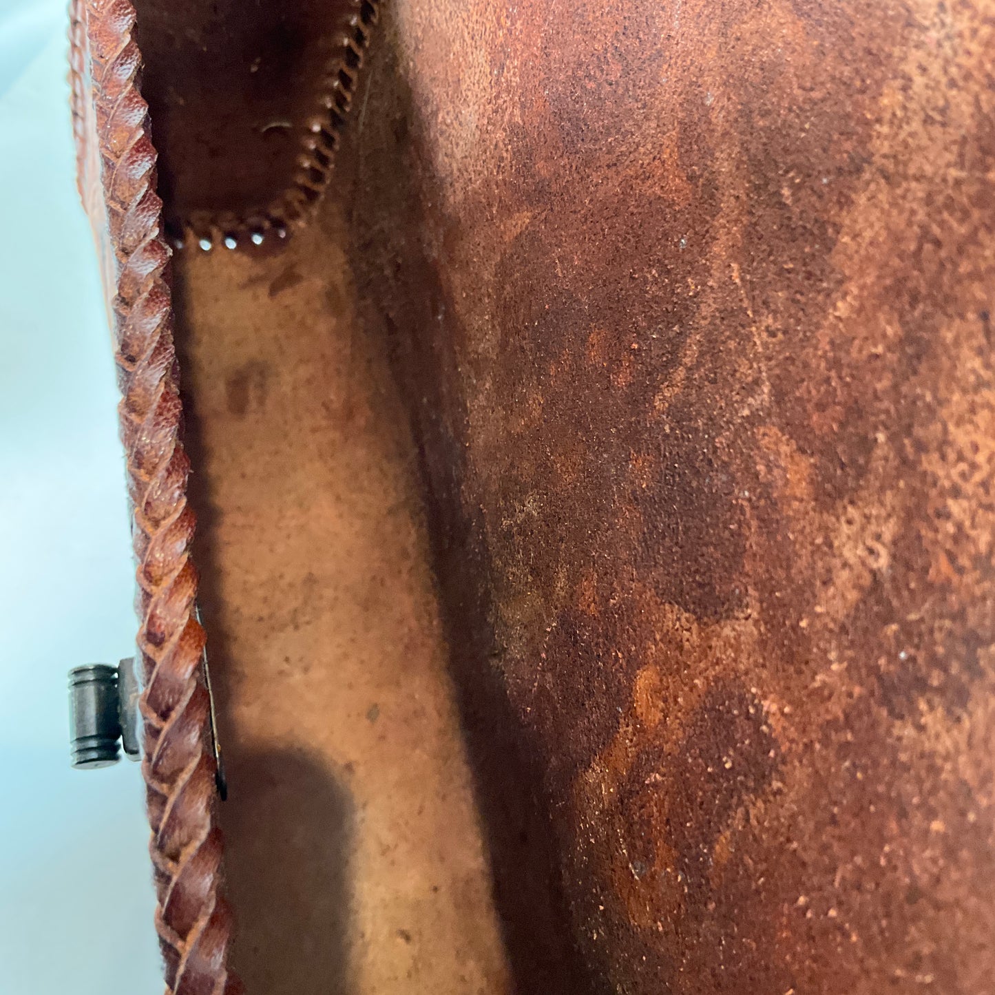 Vintage Hand Tooled Leather Purse