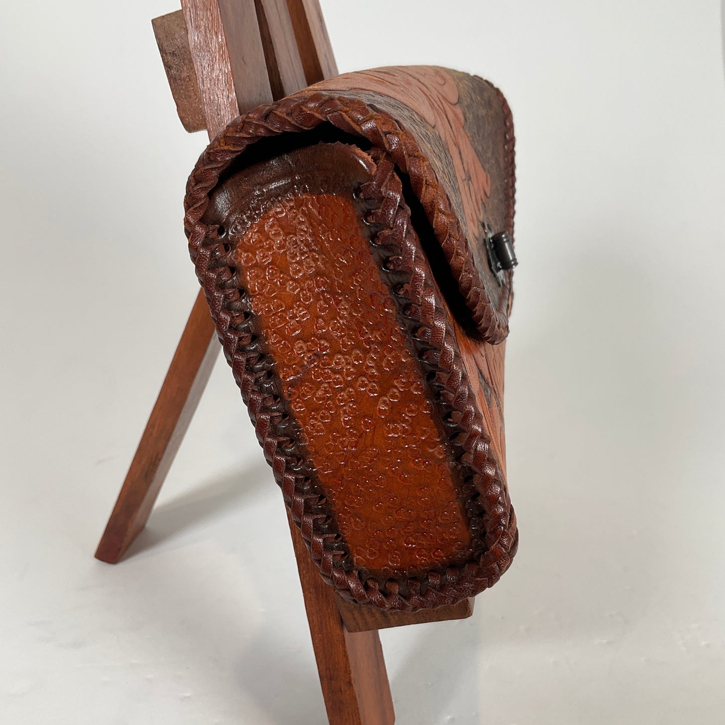 Vintage Hand Tooled Leather Purse