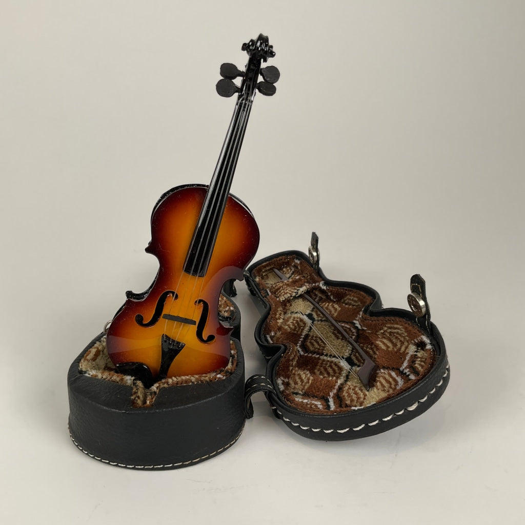Miniature Cello in Case - Collectibles