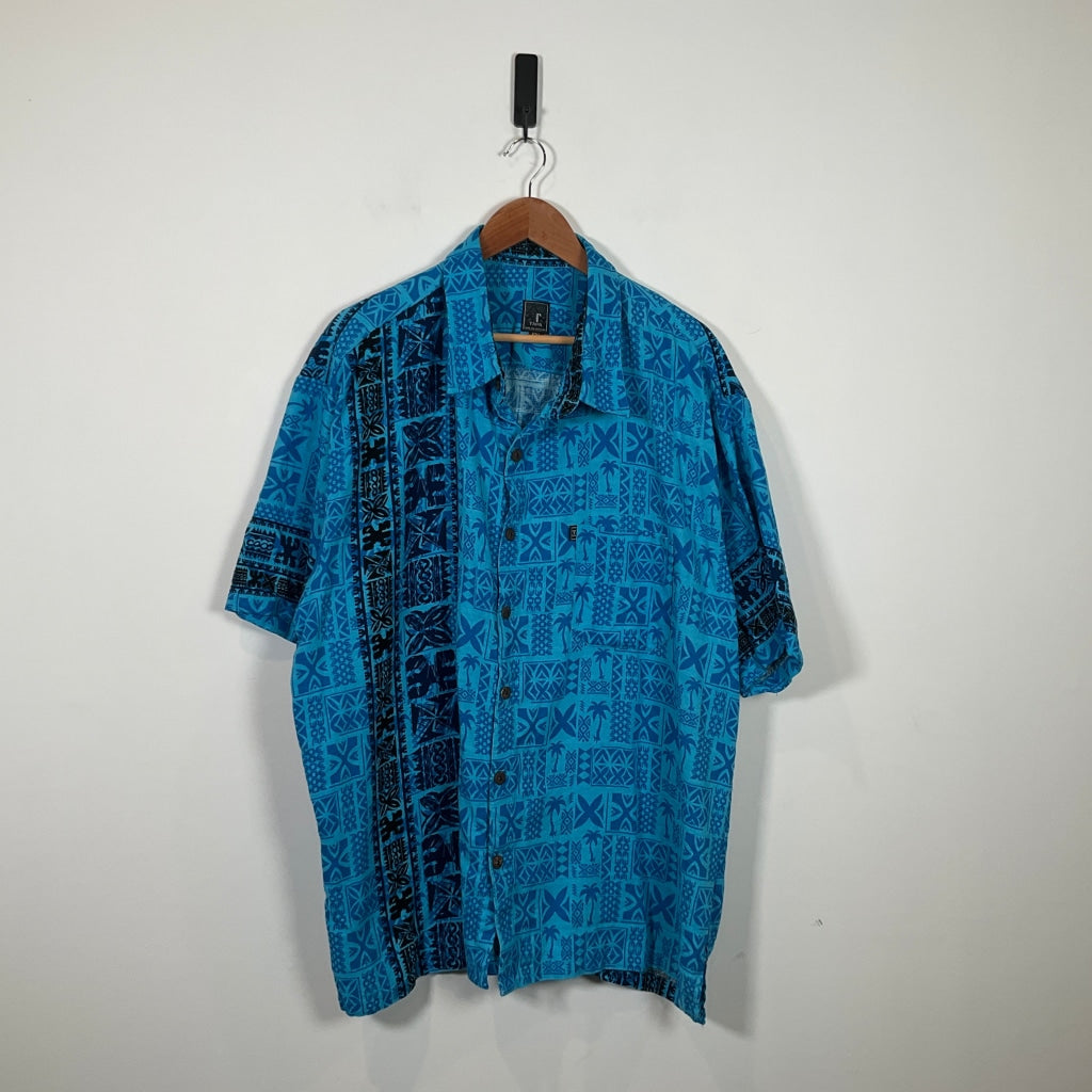 Tapa - Blue Island Style Shirt Shirts & Tops